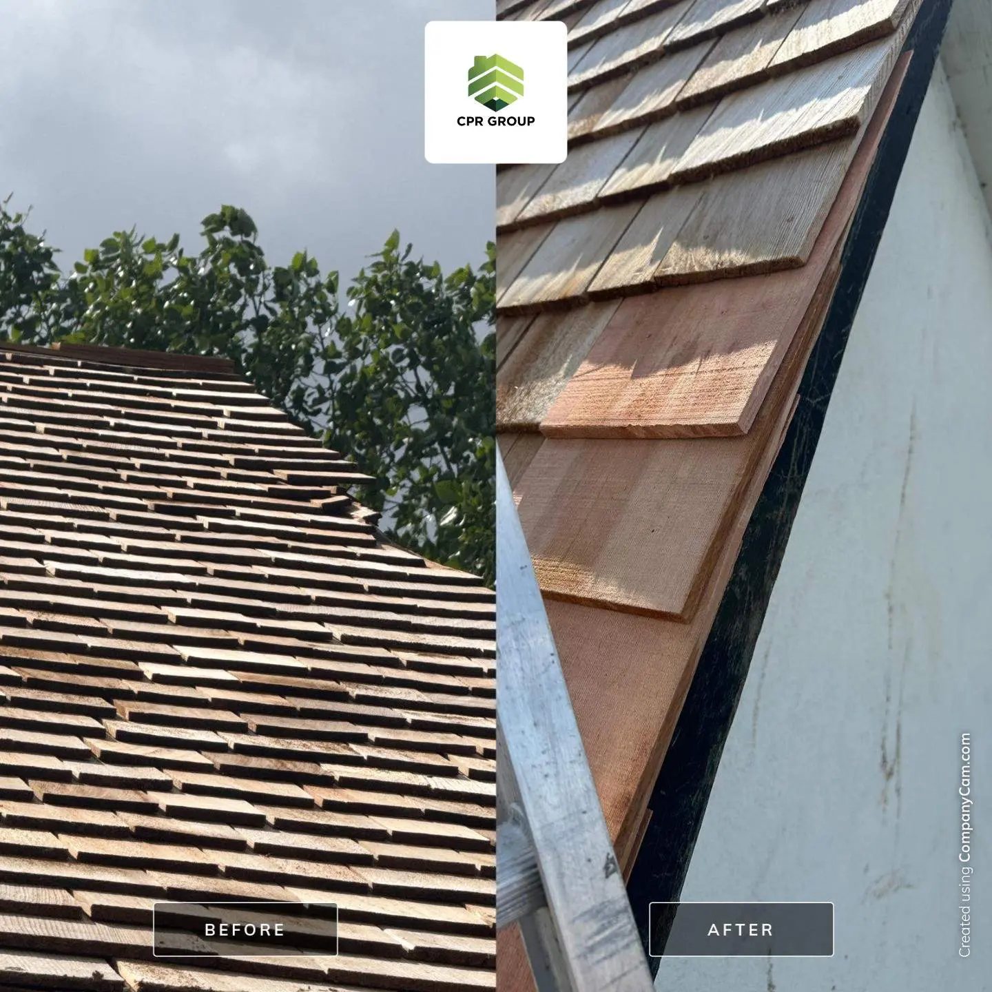 Cedar shake roof shingles installed at Pioneer Acres Museum in Irricana, Alberta