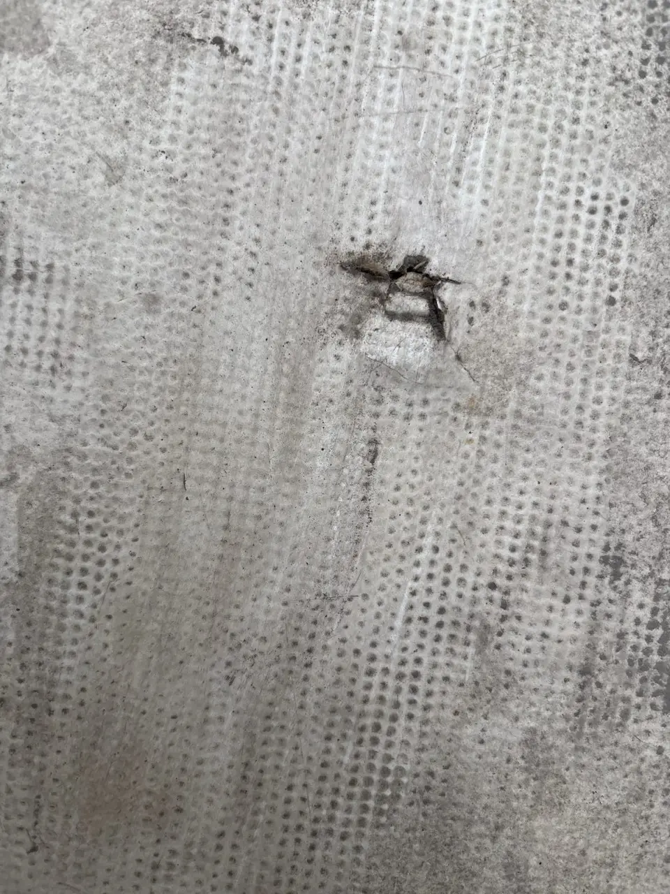 puncture to TPO membrane at hvac unit