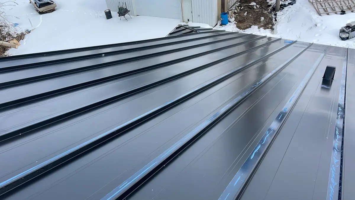 new standing seam metal roof