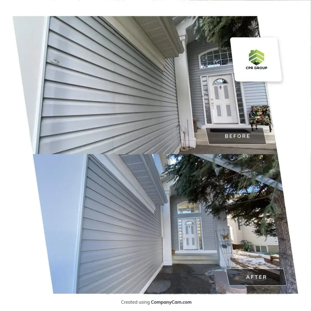 Siding vynil installers Calgary before and after