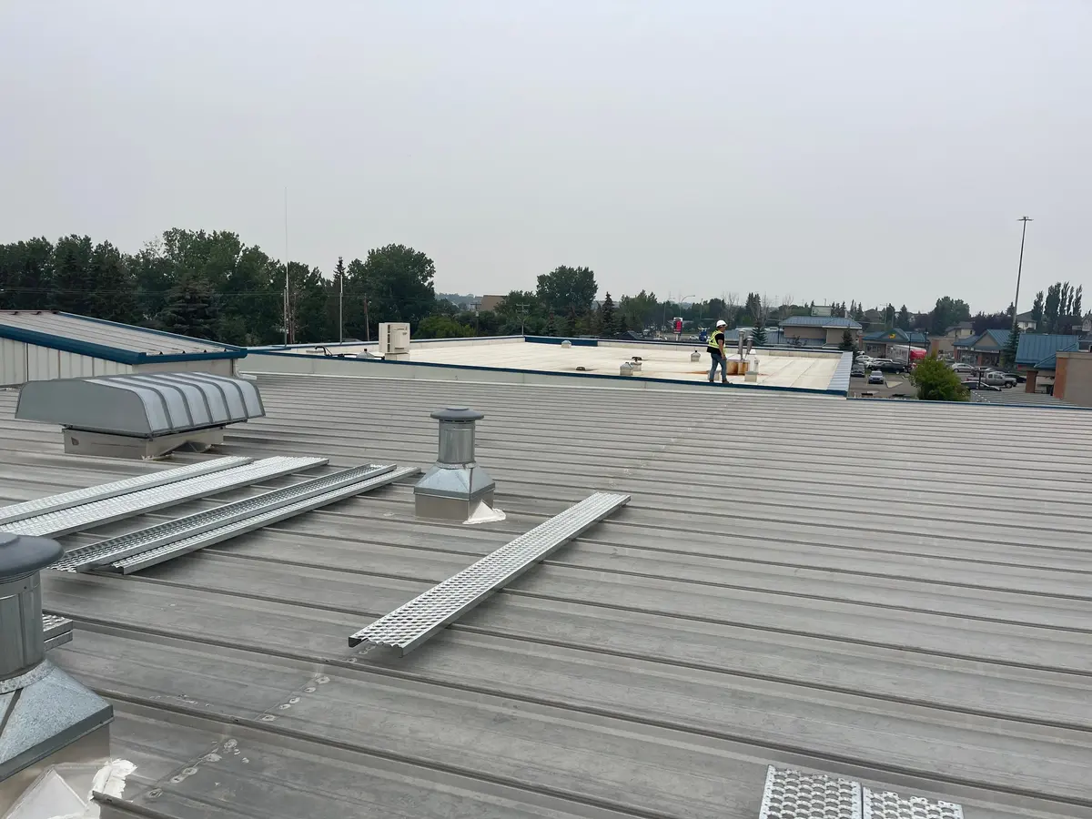 Flat roof installation in Chestermere by CPR Group Ltd