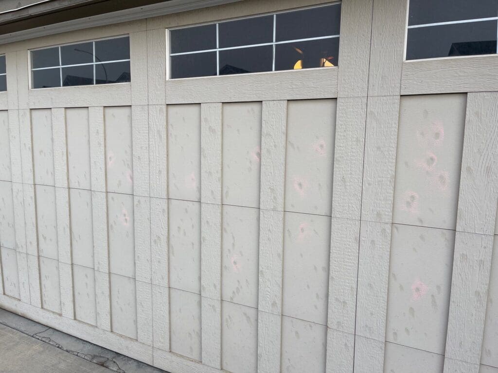 Paint stains to garage door